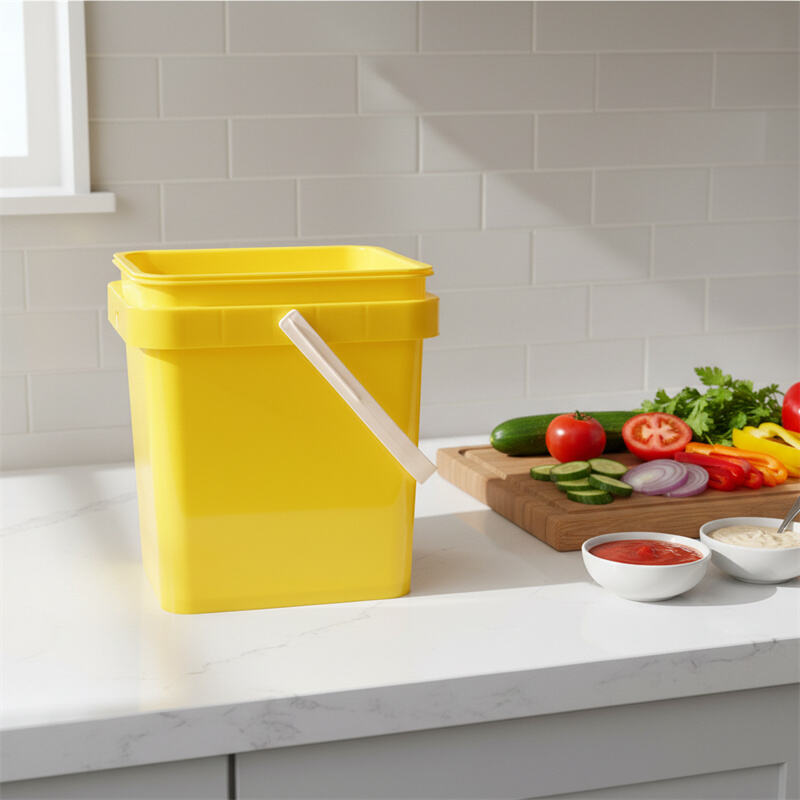 Food-Grade pp Bulk Supply 5L-10L Square Airtight Plastic Buckets with Lids and Handles - Factory Direct Price