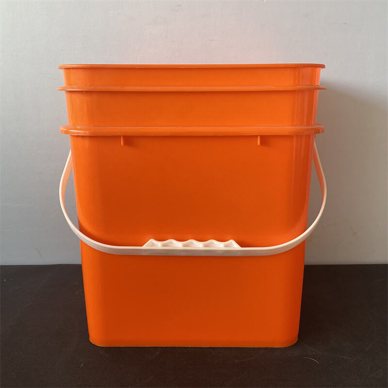 Wholesale 5L-25L Food Grade square Bucket sealed Container Pet Snack Storage Car Wash Bucket  with Lid and Handle