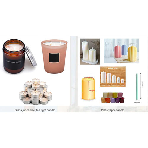 What are the differences and characteristics of glass jar candle and pillar candle production?