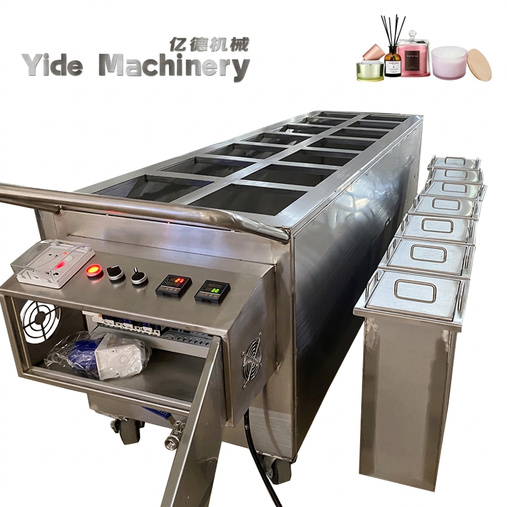 Factory Custom Stainless Steel 14 Sleeves Wax Hands Machine Candle Wax Warming Tank For Candle Making