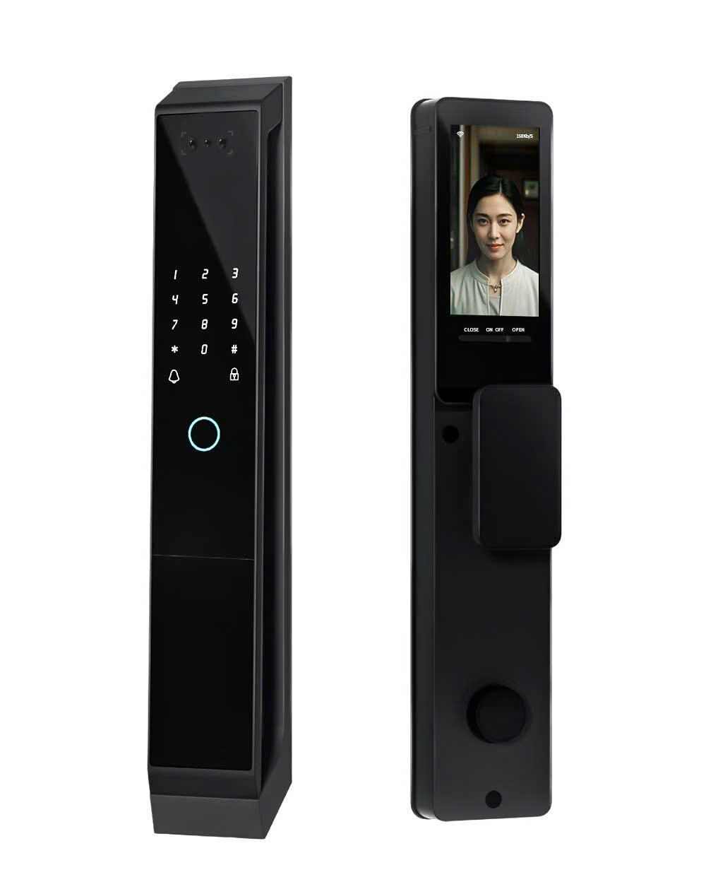Kaisstar P20-Pro Face Recognition Door Lock Fully Automatic Biometric Fingerprint Scanner Eye Scanner Smart Camera Door Lock