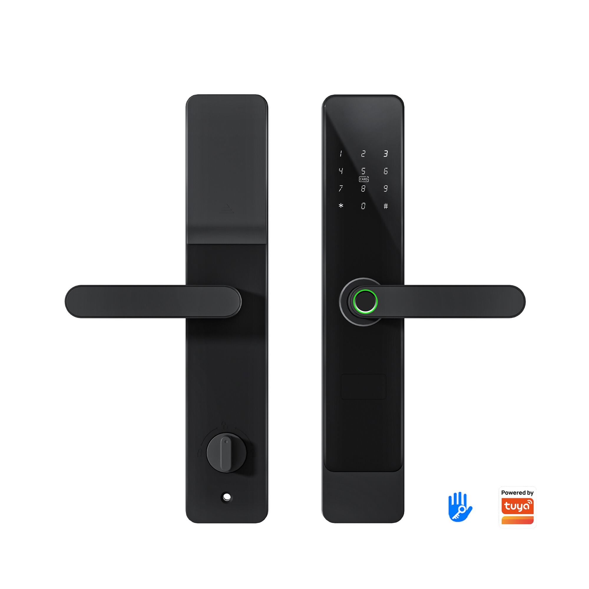 Inteligentny cyfrowy zamek z aluminium i stali – obsługa WiFi, odcisku palca, karty zbliżeniowej oraz sterowanie przez aplikację TTlock – do drzwi drewnianych, aluminiowych i stalowych marki Kaisstar