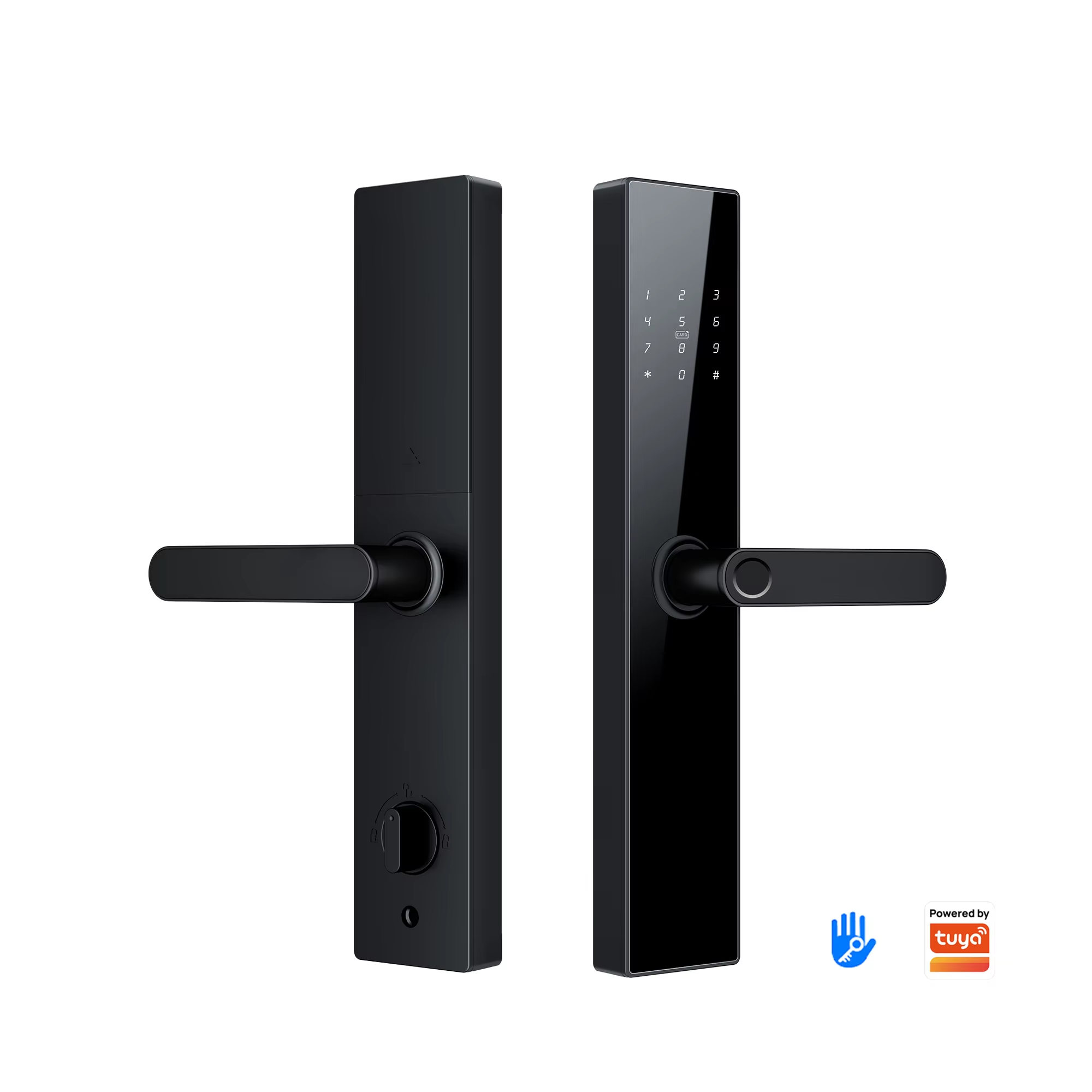 ล็อกอัจฉริยะ TTlock แบบ WiFi ดิจิทัลพร้อมที่จับ ใช้เทคโนโลยีไบโอเมตริกซ์สแกนลายนิ้วมือ รองรับประตูเหล็ก/อลูมิเนียม/ไม้ ผสานรวมกับแอป Tuya เพื่อความปลอดภัยในบ้านที่แข็งแรงทนทาน แบรนด์ Kaisstar