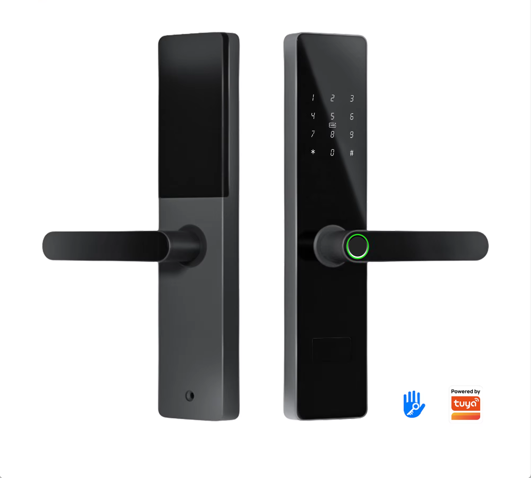 ล็อกฝังชนิด 6085 ทำจากโลหะผสมอลูมิเนียมอัจฉริยะ พร้อมระบบสแกนลายนิ้วมือ รหัสผ่าน และควบคุมผ่านแอป TTlock สำหรับประตูไม้ อลูมิเนียม และเหล็ก ยี่ห้อ Kaisstar