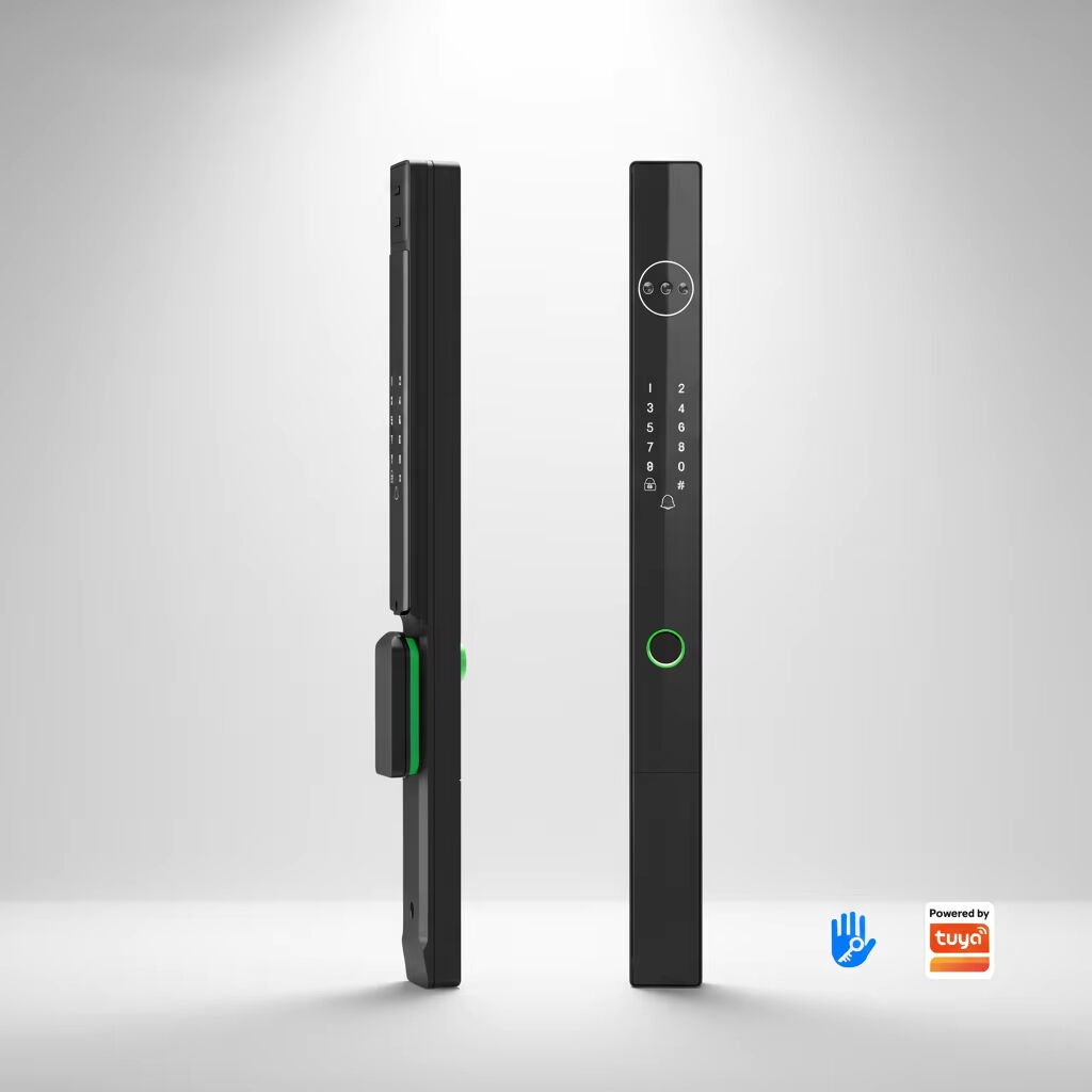 Стильный умный дверной замок с трёхмерным распознаванием лица, совместимый с приложением TTLock и разблокировкой по отпечатку пальца