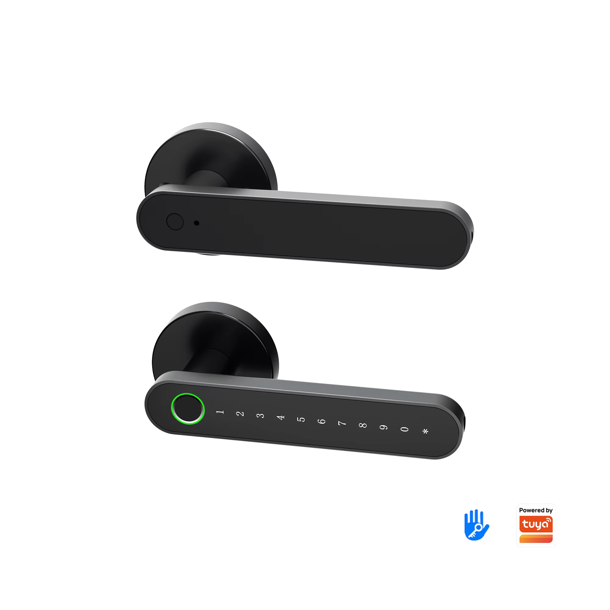 TTlock Smart Handle Lock App Control Fingerprint Password Card Key Cloud Storage Aluminum Alloy Steel Door Lock Kaisstar