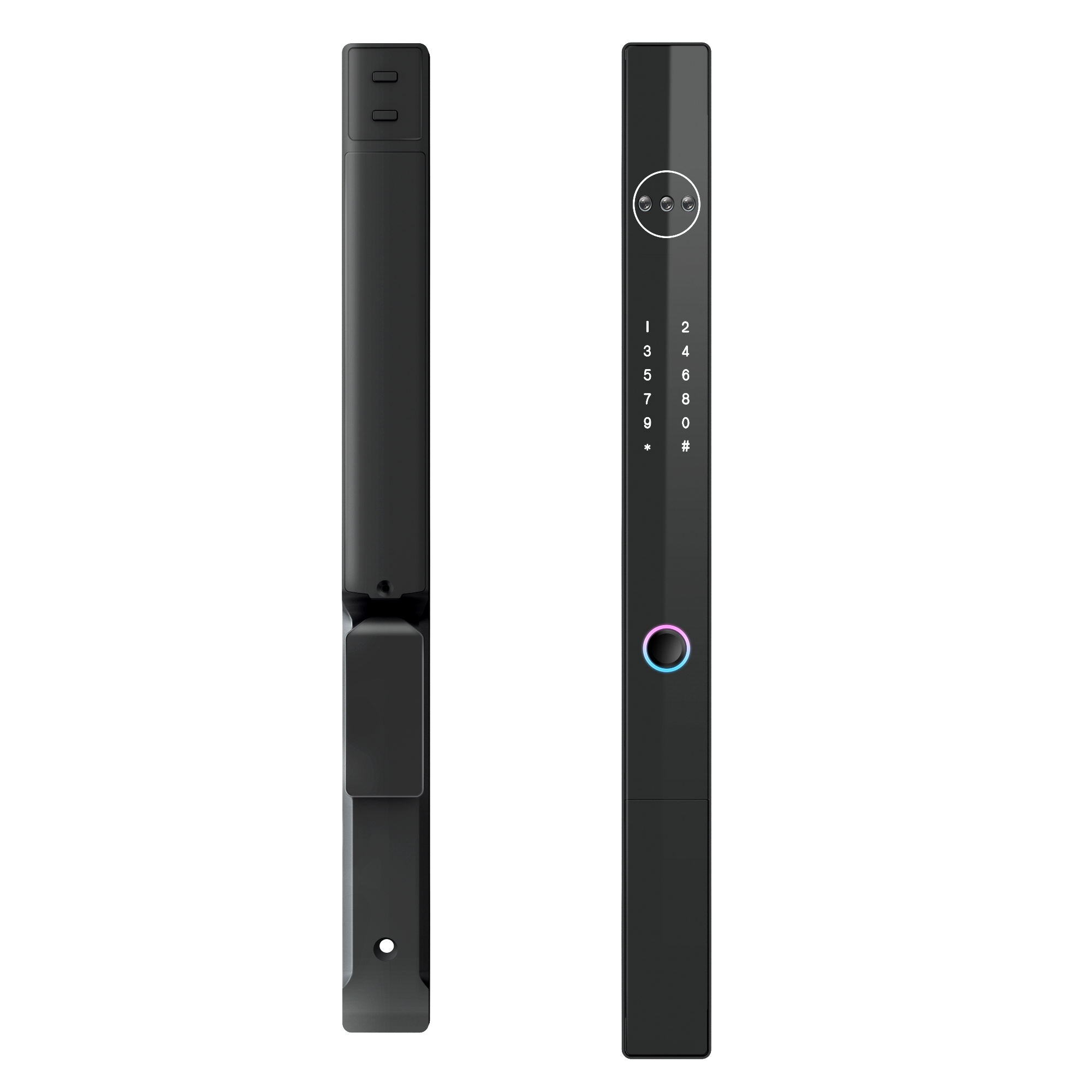 Kaisstar F9-Auto Automatisches Brückenbrechendes Aluminium-Fingerabdruckschloss Tuya WIFI Aussen Wasserdicht Fingerabdruck- und Gesichtserkennungscode