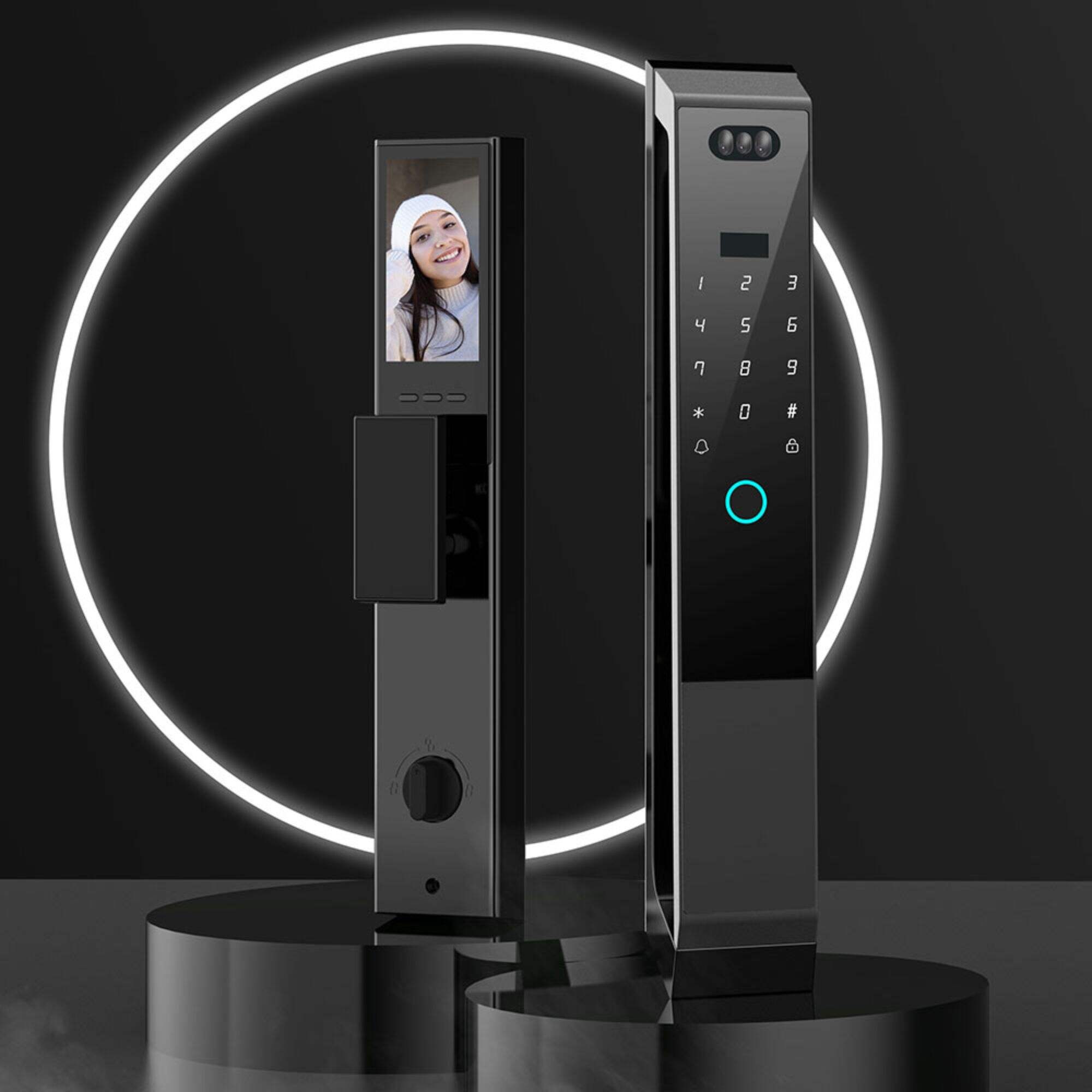 What are the materials and durability of face recognition door lock?