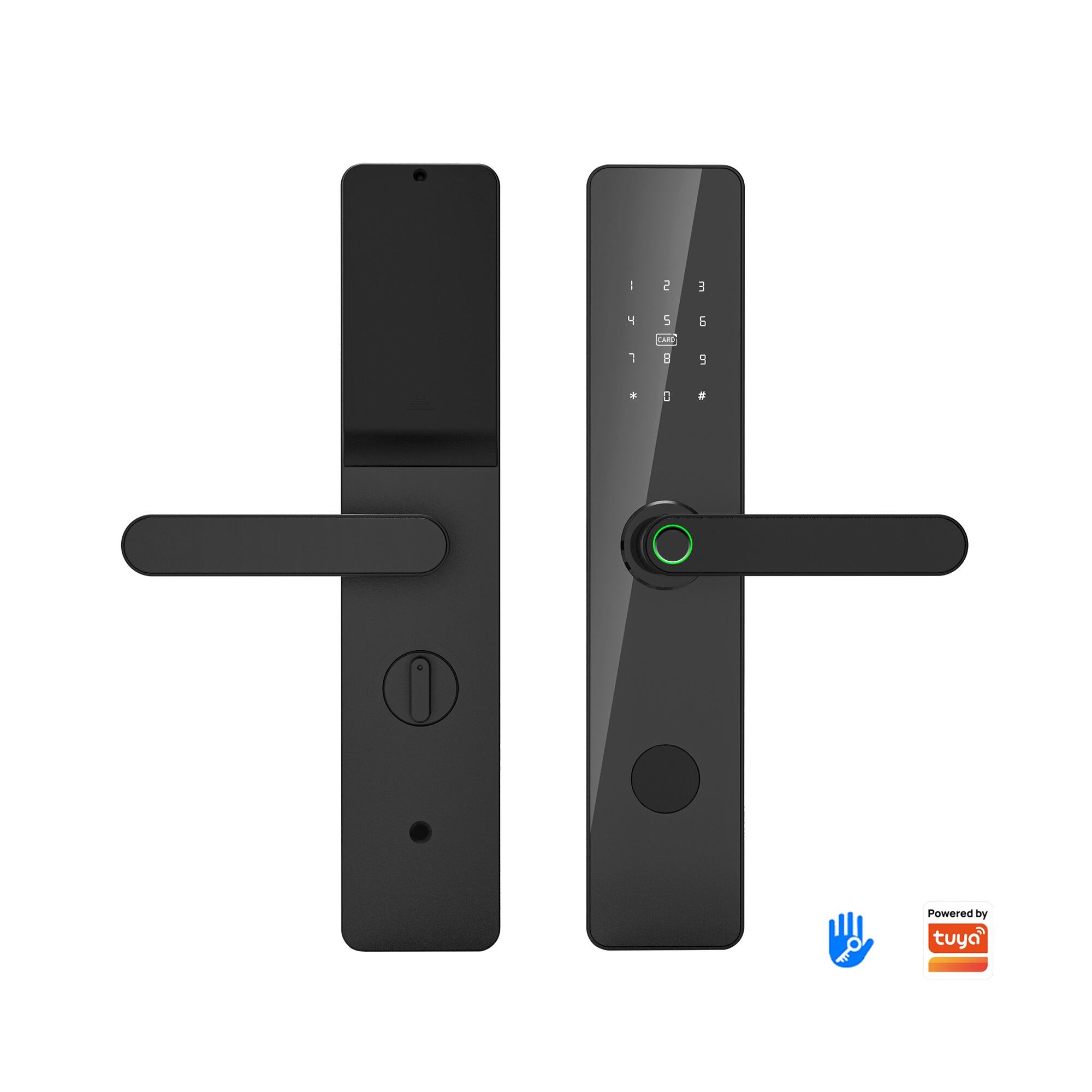 TT Hotel & Cloud-Compatible Smart Lock - Central Management Via App with RFID, Keypad & Mobile for Aluminum Doors Kaisstar