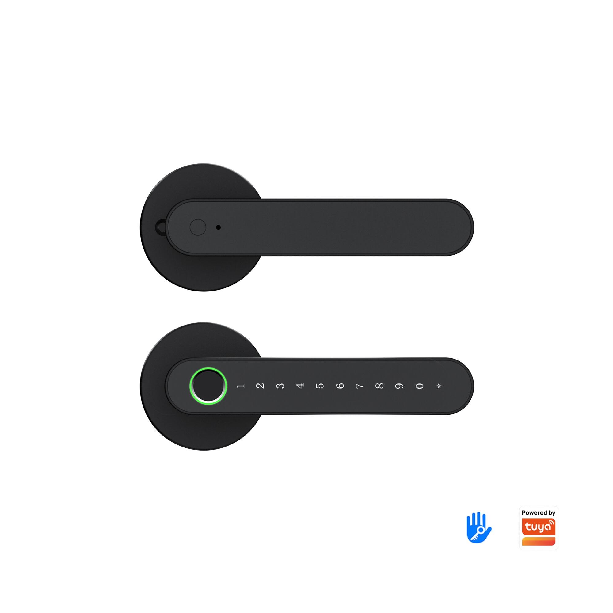 ล็อกมือจับอัจฉริยะ TTlock ปลดล็อกด้วยลายนิ้วมือ รหัสผ่าน บัตร และกุญแจ ทำจากอลูมิเนียมอัลลอยสำหรับประตู ยี่ห้อ Kaisstar