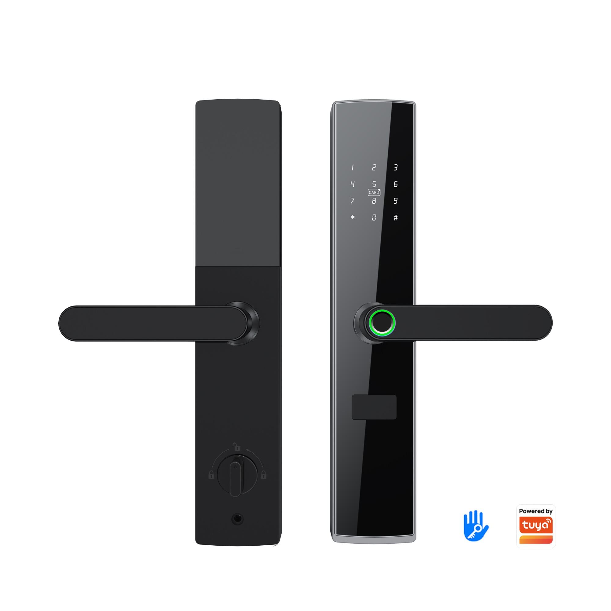 Smart Mortise Fingerprint Door Lock - Compatible with Wood & Aluminum Doors, TTlock for Home, Hotel & Apartment Kaisstar