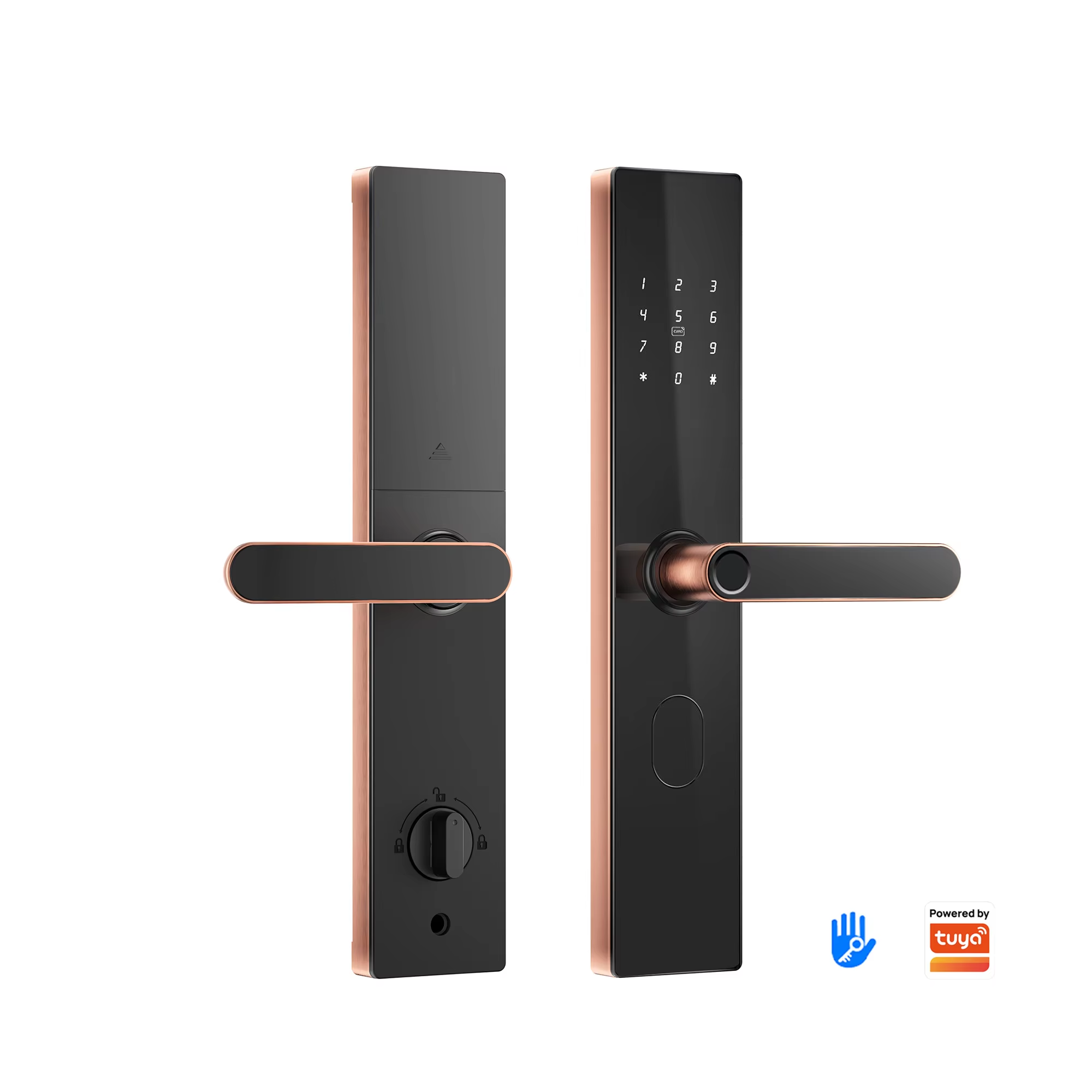 ล็อกประตูอัจฉริยะแบบเชื่อมต่อ WiFi สำหรับประตูไม้/อลูมิเนียม พร้อมระบบสแกนลายนิ้วมือ กุญแจ รหัสผ่าน บัตร และควบคุมผ่านแอปพลิเคชัน ยี่ห้อ Kaisstar
