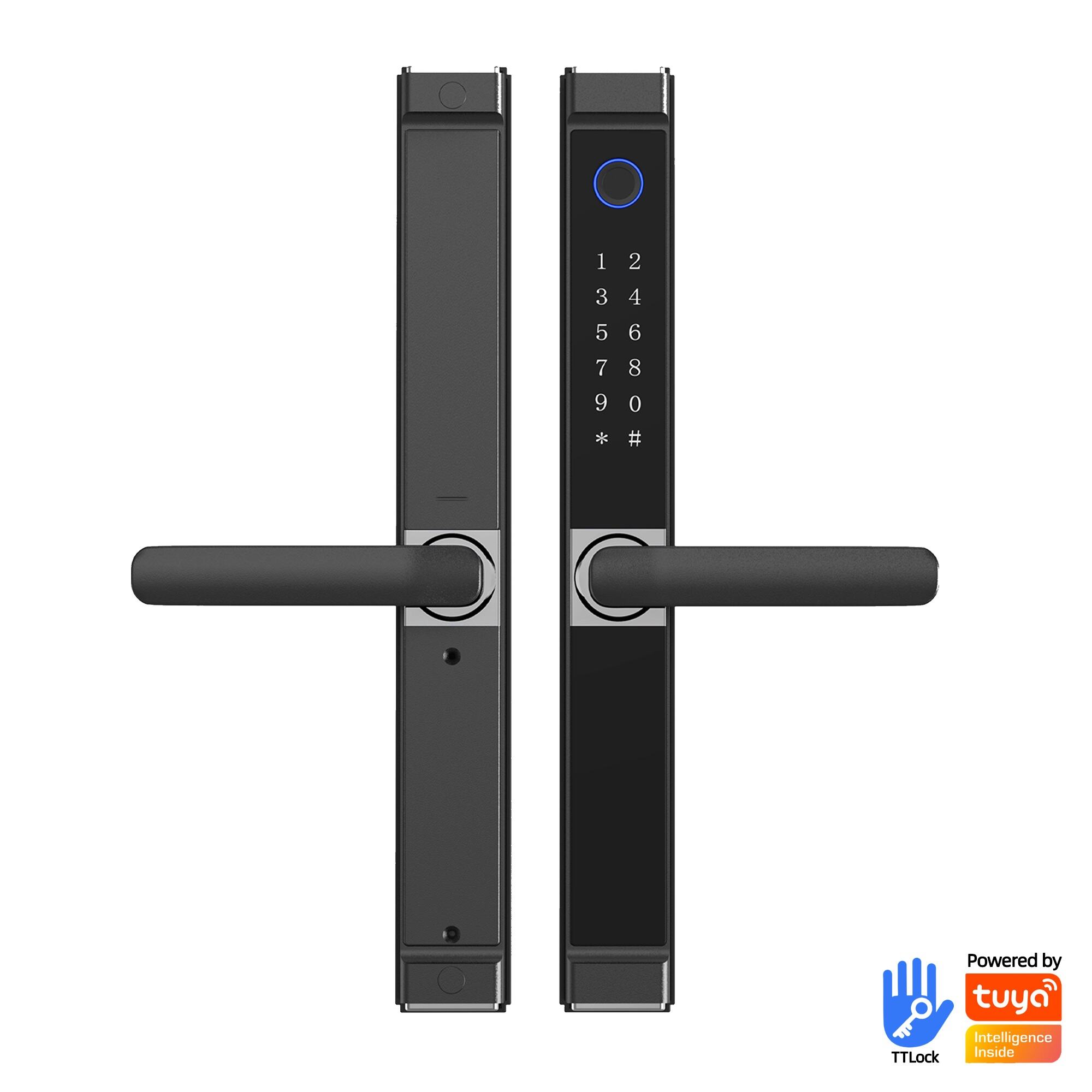 Outdoor Waterproof Fingerprint & Combination Smart Lock - Aluminum Alloy for Sliding & Patio Doors Kaisstar