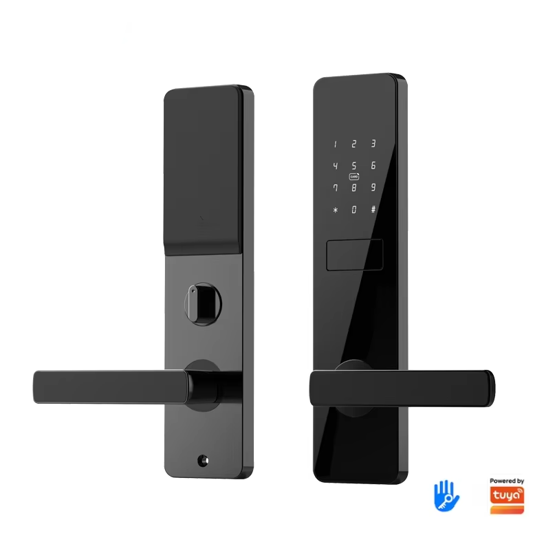 Inteligentny zamek do drzwi z WiFi firmy Kaisstar – zdalne otwieranie przez aplikację, rozpoznawanie odcisku palca, hasło i kartę dostępu, z profesjonalnym zabezpieczeniem przeciwko podsłuchiwaniu kodu (anti-peep) dla zwiększonego bezpieczeństwa w domu i biurze