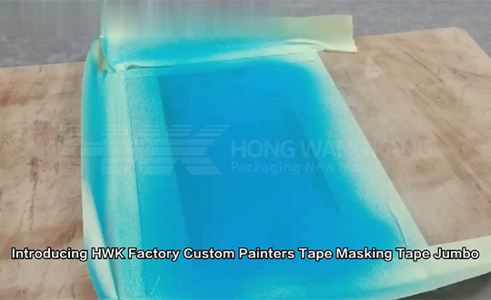 HWK Factory Custom Colored Masking Tape Crepe Paper Car Blue Paint Tape Automotive Masking Tape 3M