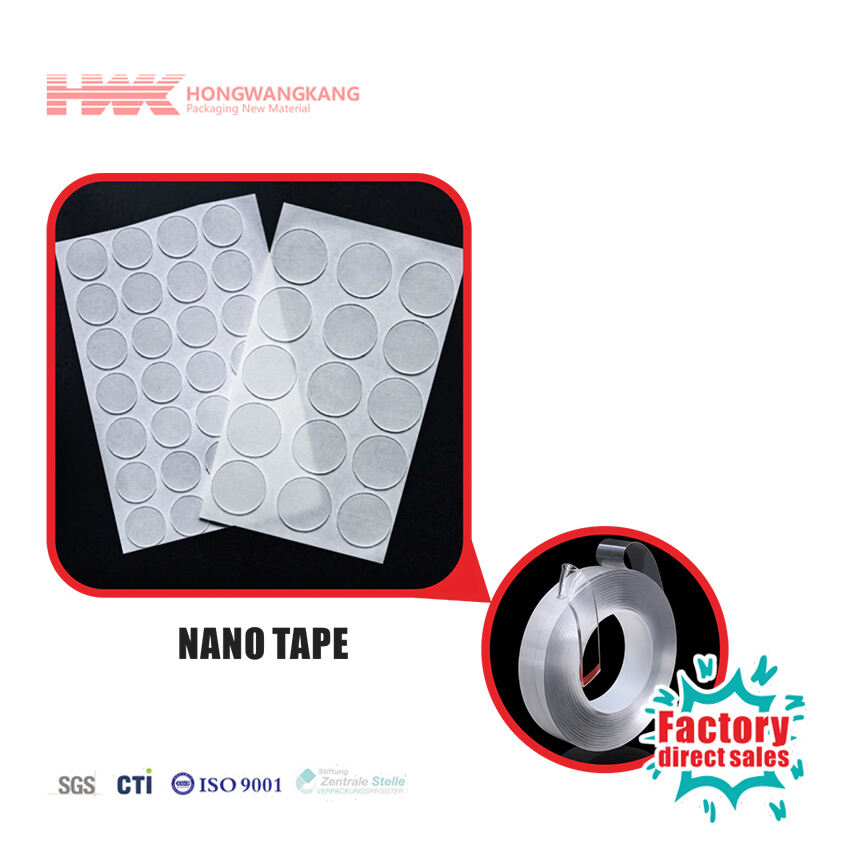 HWK Factory Custom Reusable Die Cut Nano Adhesive Pads Mataas na Kalidad ng Nano Gel Pad para sa Pag-install ng Telepono, Awtomotibong Gamit, at Elektronika
