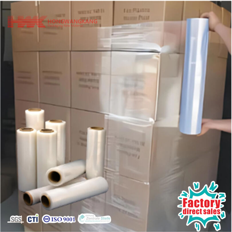 HWK Factory Custom Resistent sa UV Stretch Film Resistent sa Pagsisira Pallet Wrap Film para sa Panlabas na Pag-iimbak