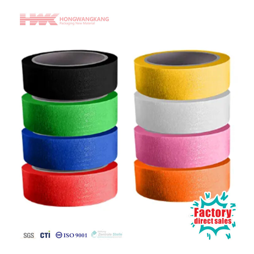 HWK masking tape kulay kotse spray paint masking pagsasaya para sa panloob at panlabas na dekorasyon DIY pagsasabatas