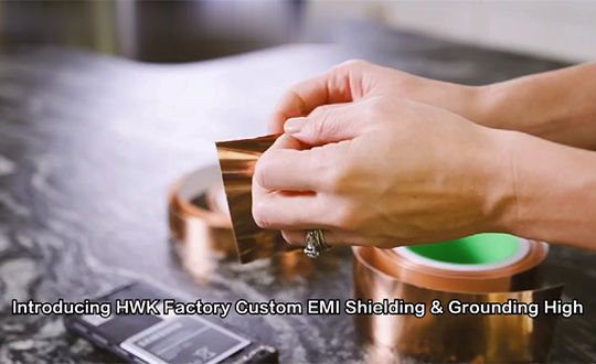 HWK Factory Custom EMI Shielding & Grounding High Conductive Copper Foil Tape for Electronics & LED Lighting