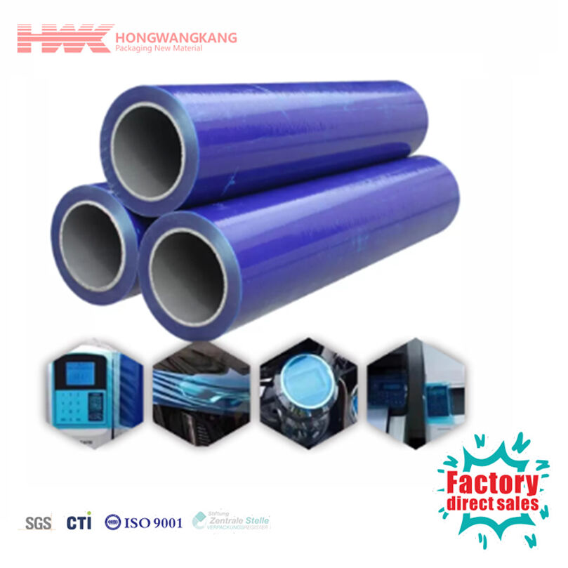 HWK Factory Custom 120CM Wide and 200M Length PE Protection Film Anti Scratch Protective Film for Photoelectric Screen