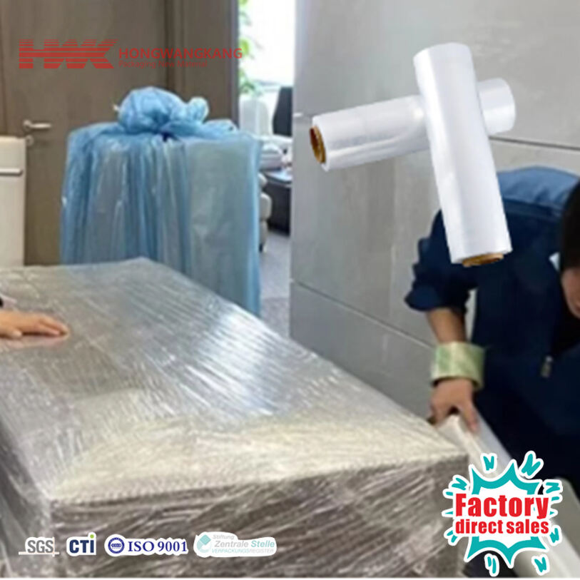 HWK Factory Custom Stretch Film Roll Premium Transparente na Pakete ng Film para sa Automatikong mga Makina ng Pakete