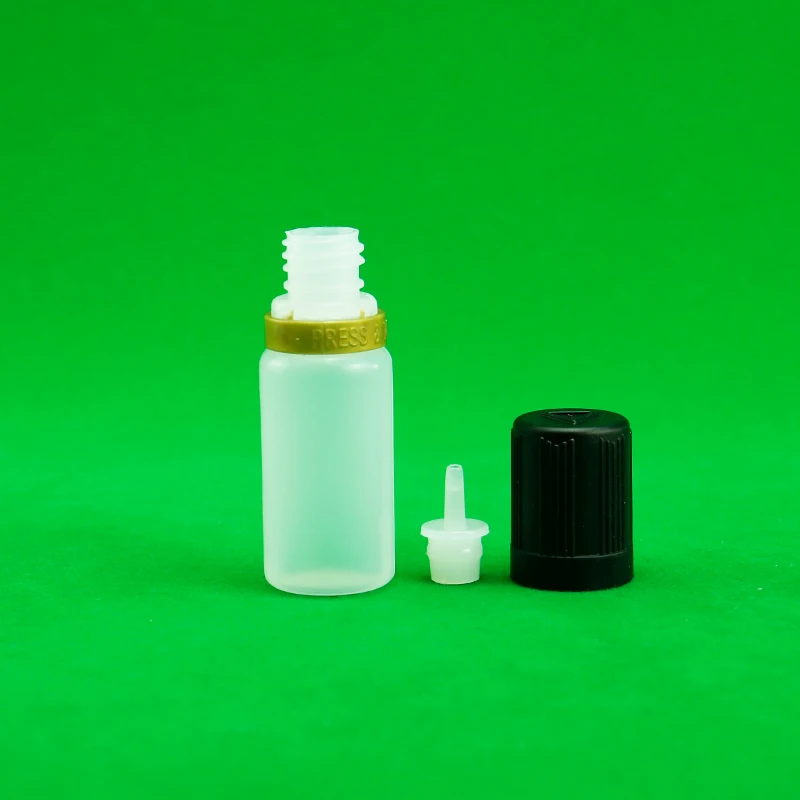 jb Flasche - 10 ml PET/PE Plastikflüssigkeit ätherische Ölflaschen weiße Augentropffflasche mit benutzerdefinierter Kappe/Logo/farbiger Augentropffflasche