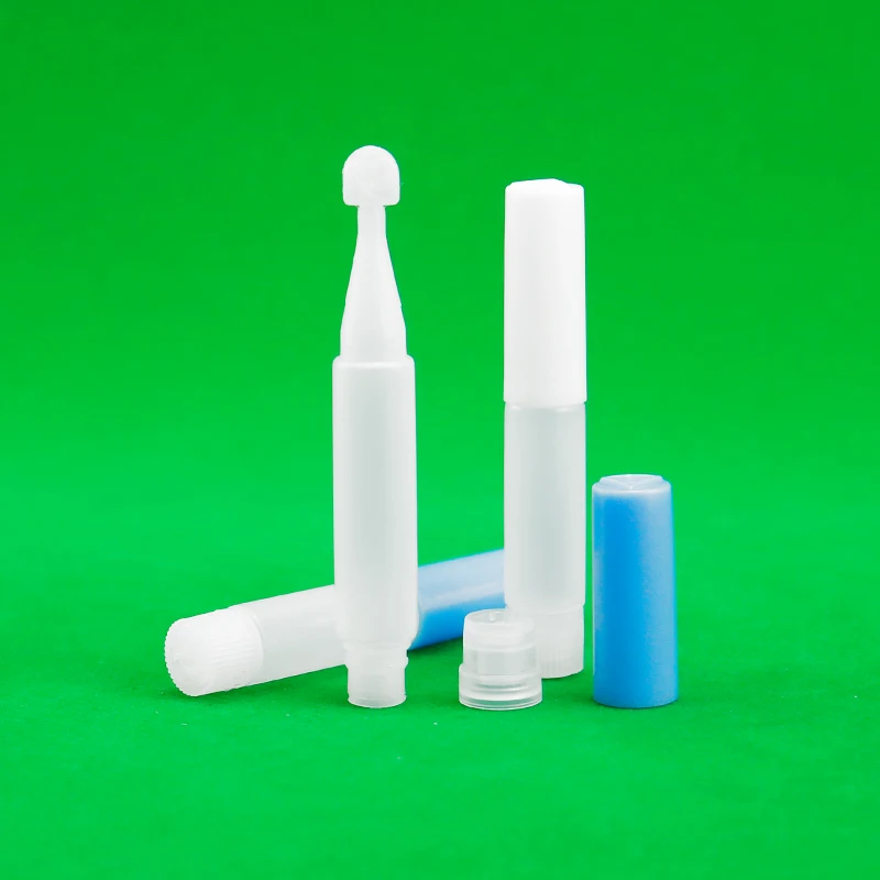 JB bouteille - 1 ml 1 ml doux hdpe plastique gouttelette bouteille de pressage petit échantillon d'emballage avec tourner hors de la pointe pour l'emballage de maquillage bouteille super colle