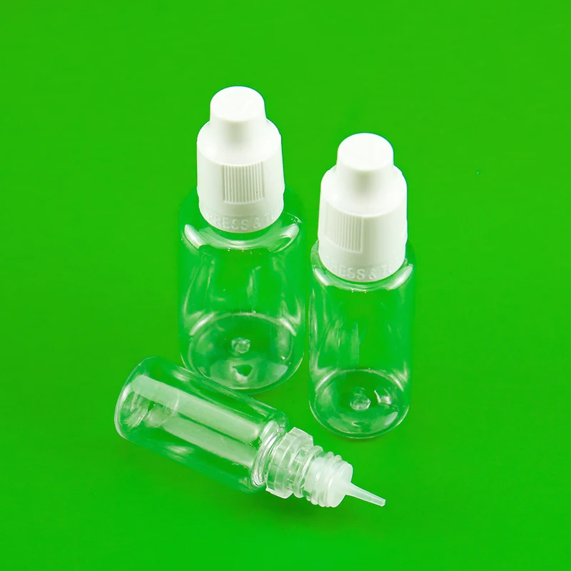 jb Flasche - Großhandelspreis professioneller Hersteller 10 ml 20 ml Kunststoff-Haustier-Plastik-Squeeze-Dropper-Flasche mit verschiedenen Spezifikationen E-Flüssigkeit-Flasche