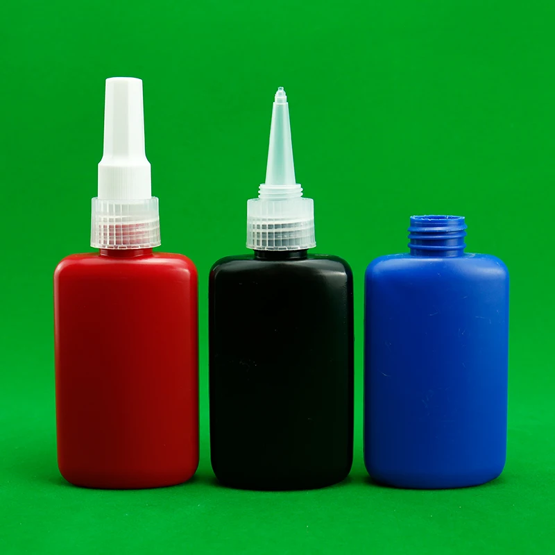 JB BOTTLE - 25ml 50ml 250ml Ldpe Anaerobic Uv Glue Bottle With Screw Cap Dropper Plastic Bottles For Chemical Packaging 0.01 USD Topsale Products