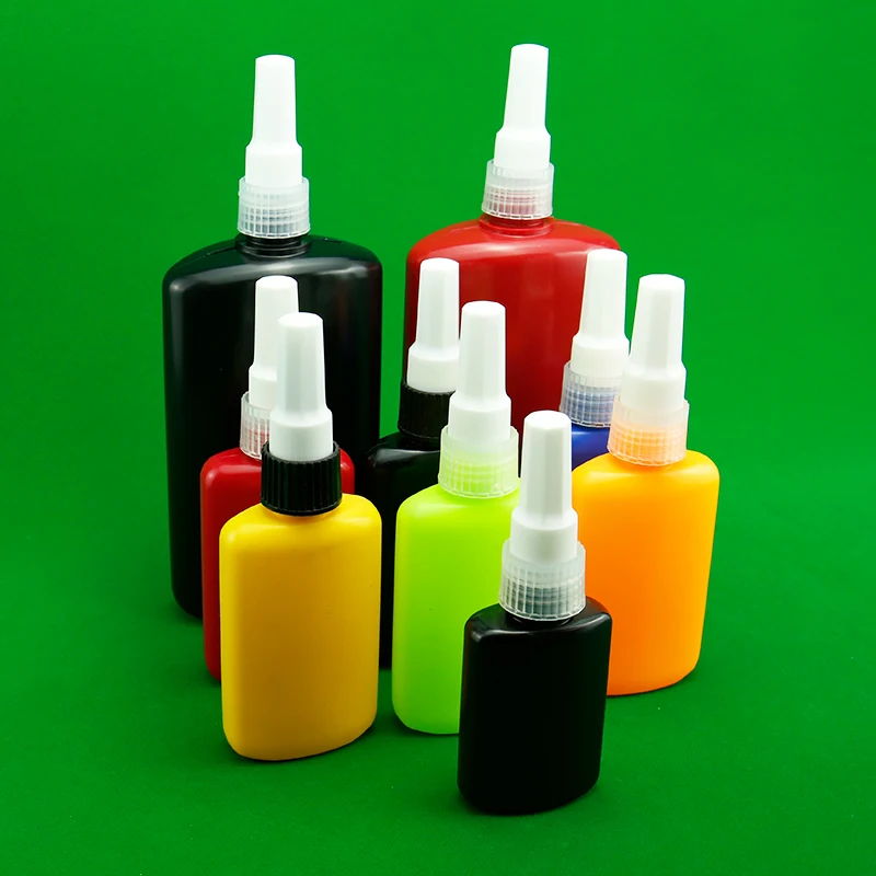 JB BOTTLE - 25ml 50ml 250ml Ldpe Anaerobic Uv Glue Bottle With Screw Cap Dropper Plastic Bottles For Chemical Packaging 0.01 USD Topsale Products