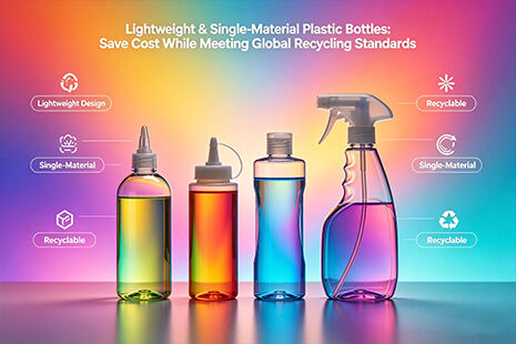 Letvægts- og enkeltmateriale-plastflasker: Spar omkostninger samtidig med opfyldelse af globale genbrugsstandarder