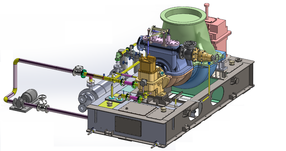  1MW Condensing Steam Turbine Generator Unit