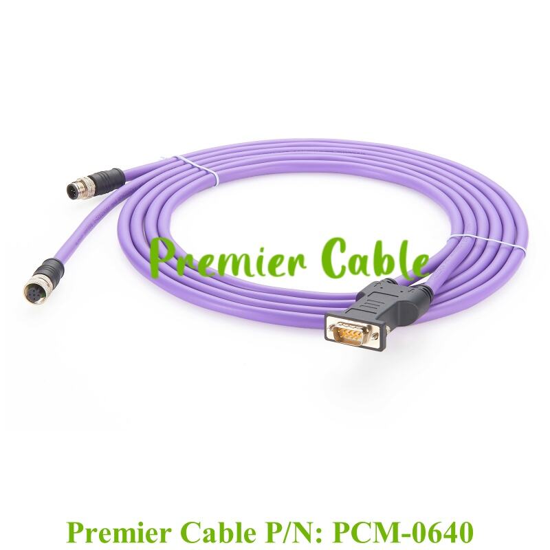 Profibus DP Extension Cable M12 to DB9 Connector Cable