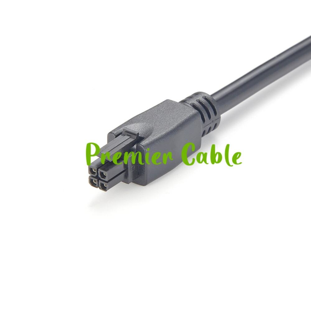 CompuPort 4-Pin Molex DC Power Cable - AWG22 Shielded 6.1ft Cable For Cellular Modems & CAN Bus