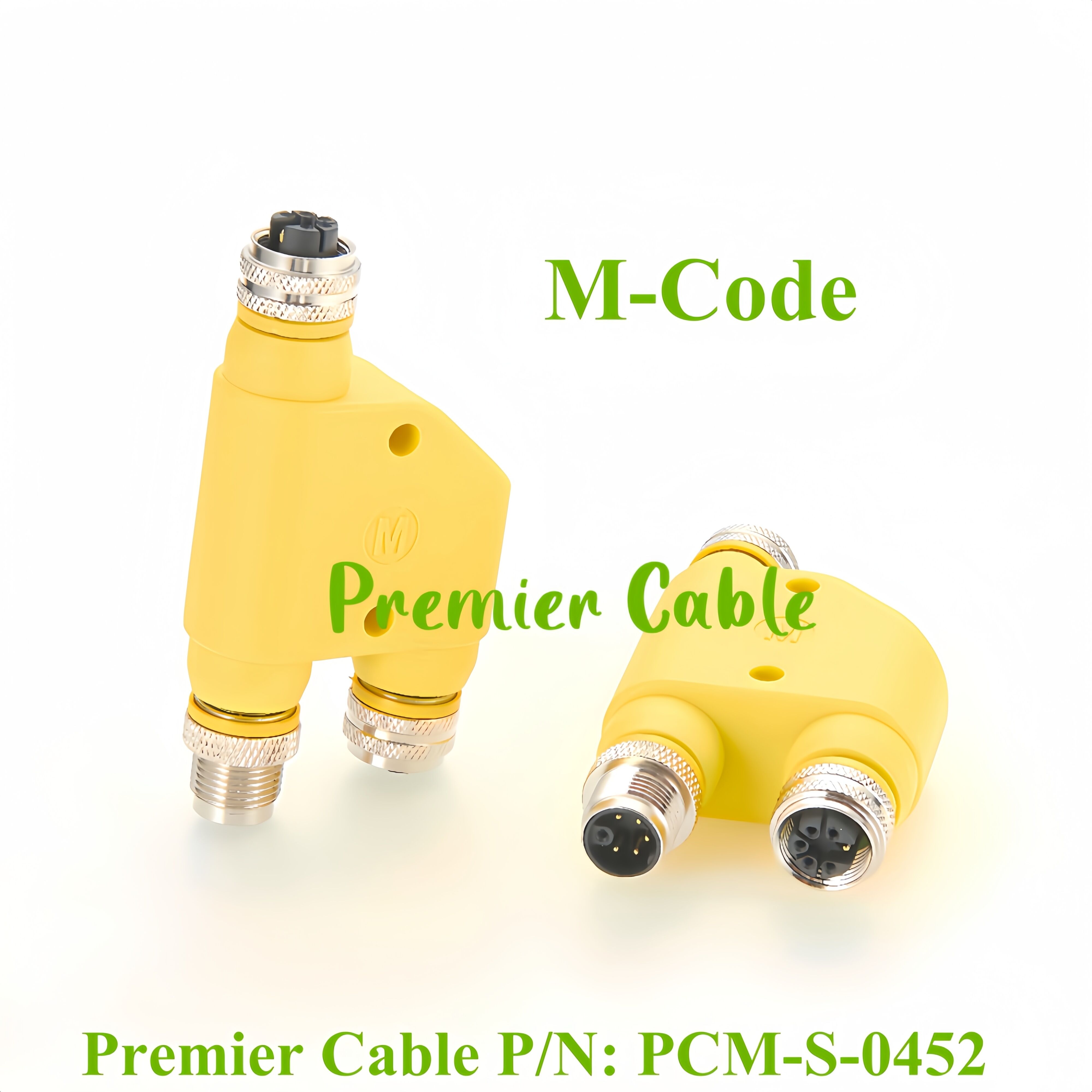 H-Splitter M12 M-Coded Power Connector