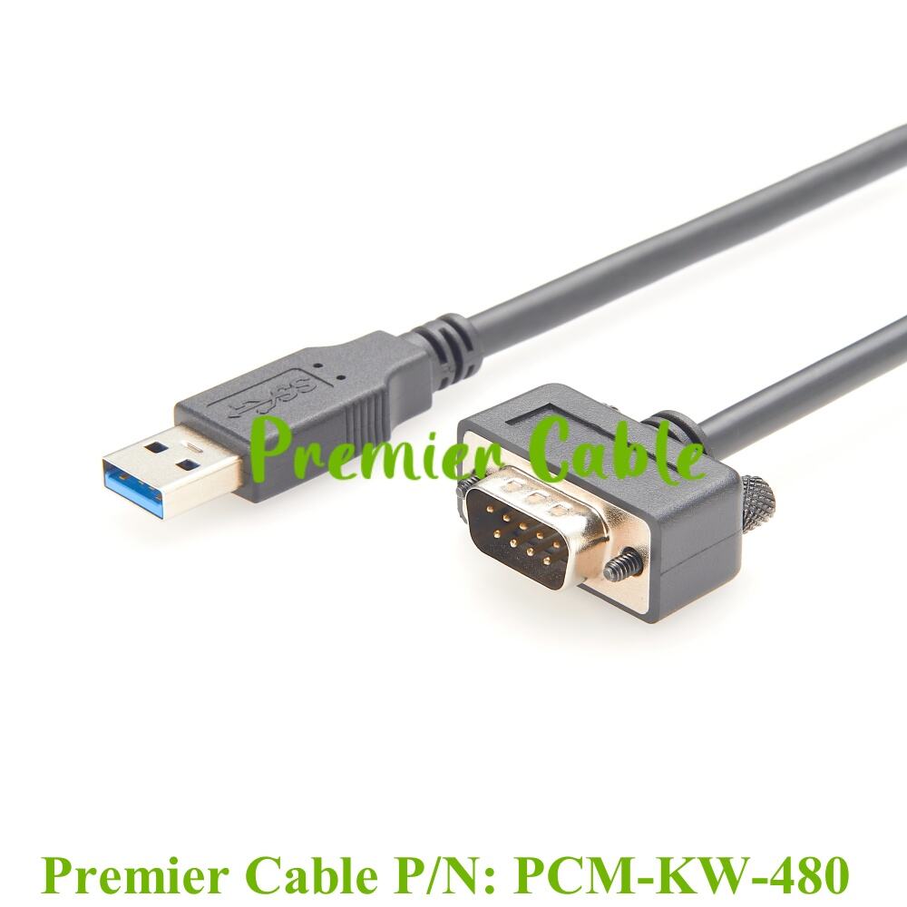 USB Type-A to RS232 DB9 Male Serial Adapter Cable