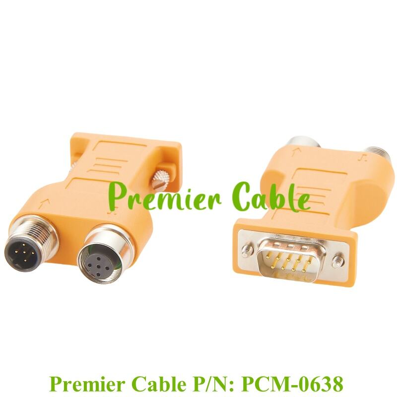 Profibus DP Adapter D-Sub 9 to M12 B-Coding Straight Connector