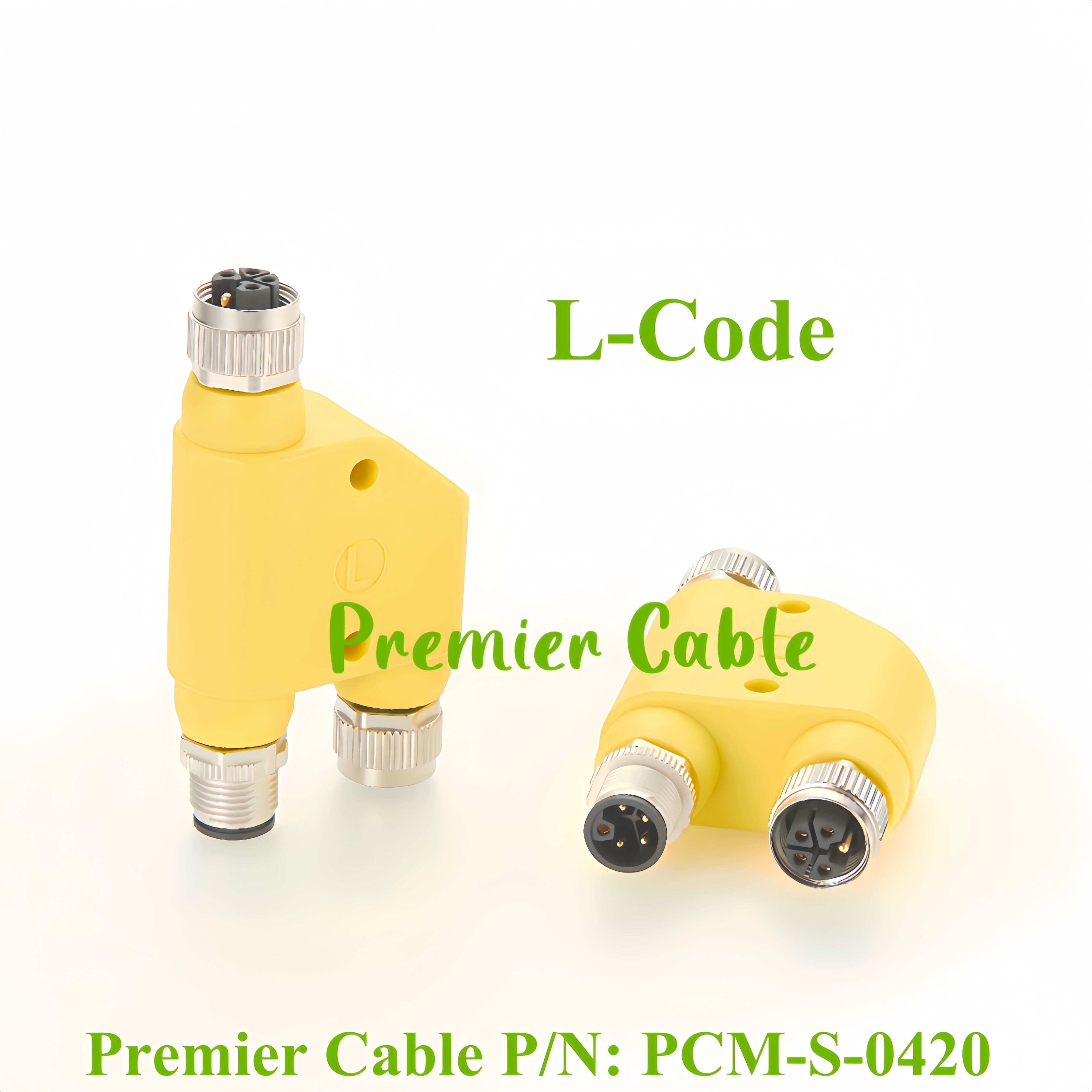 M12 L-Coded Power Connector H Splitter Y Splitter For Profibus and ...