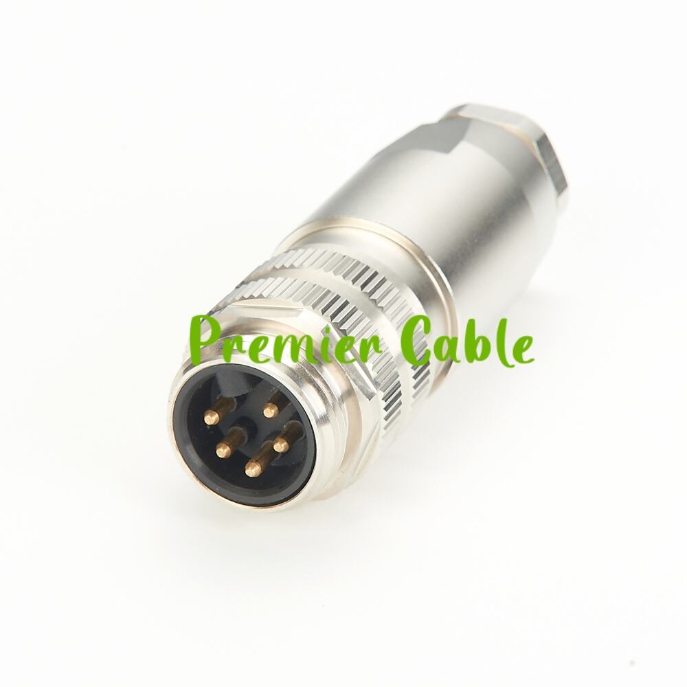 Mini-Change 7/8'' 5 Pin Male Metal Shell Field Attachable Connector