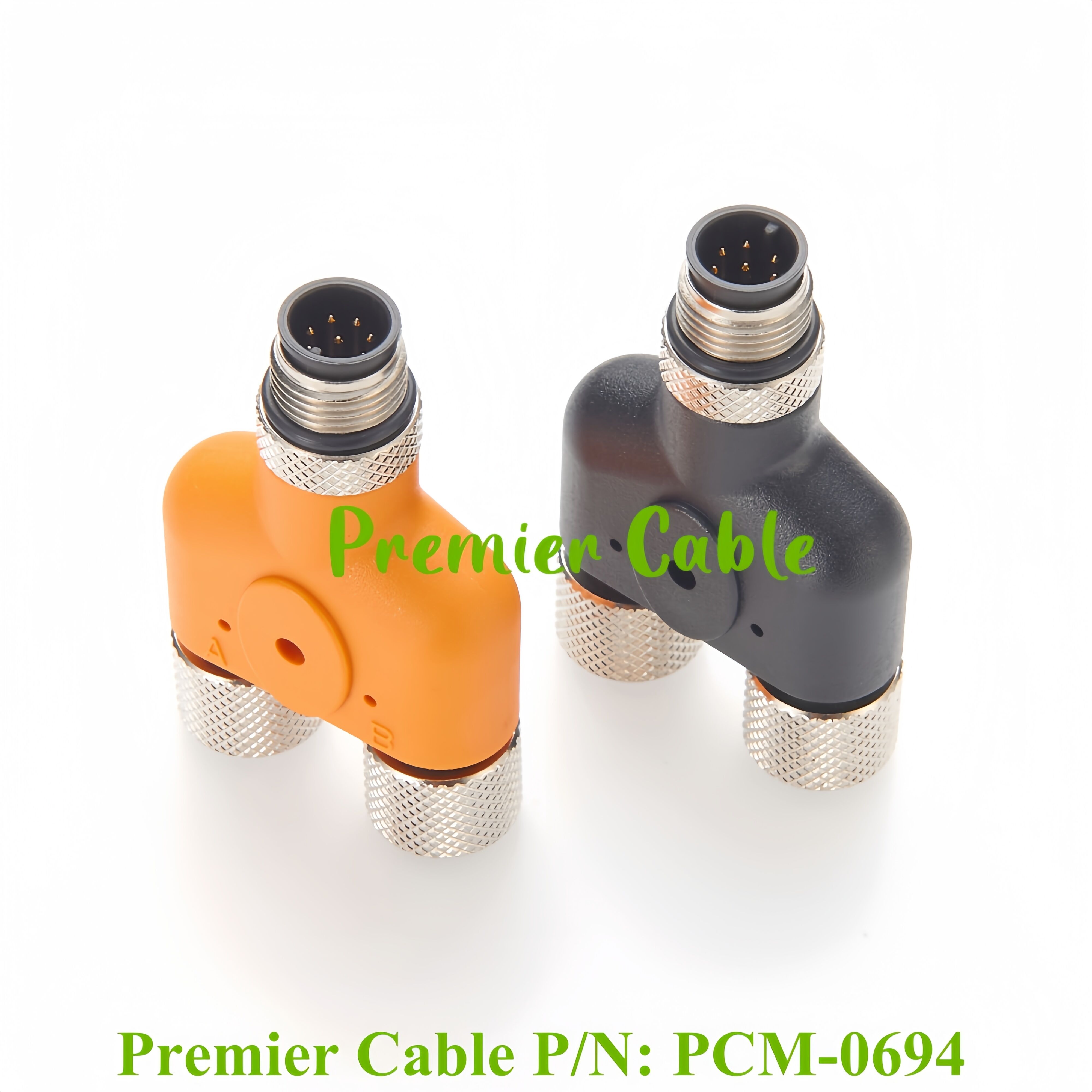 Profinet Circular Connector Distributor Y Splitter A Code M12 8 Pin