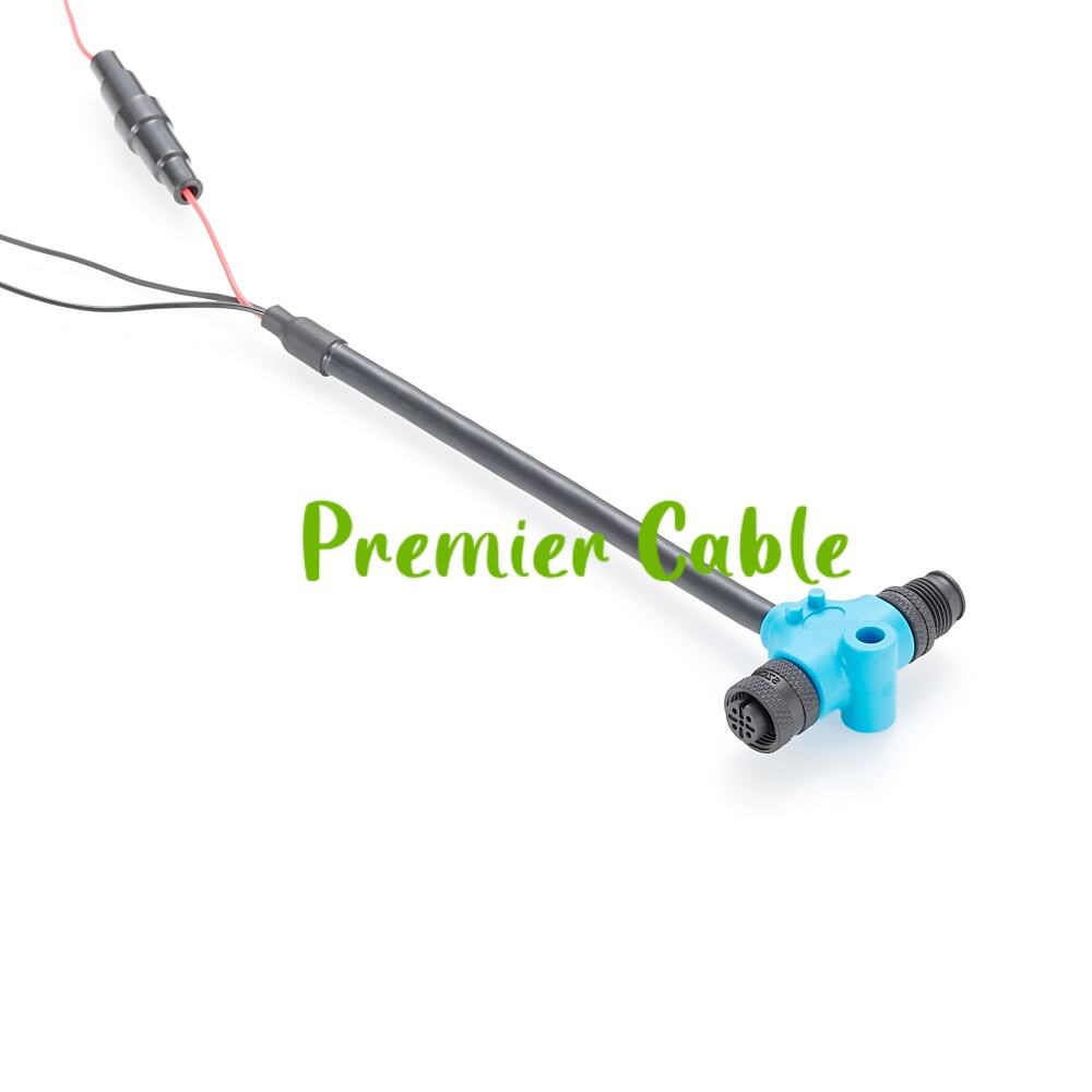 NMEA 2000 Power Cable With Fuse - 1 Meter Backbone Power Cable For Lowrance, Simrad, B&G & Garmin Networks