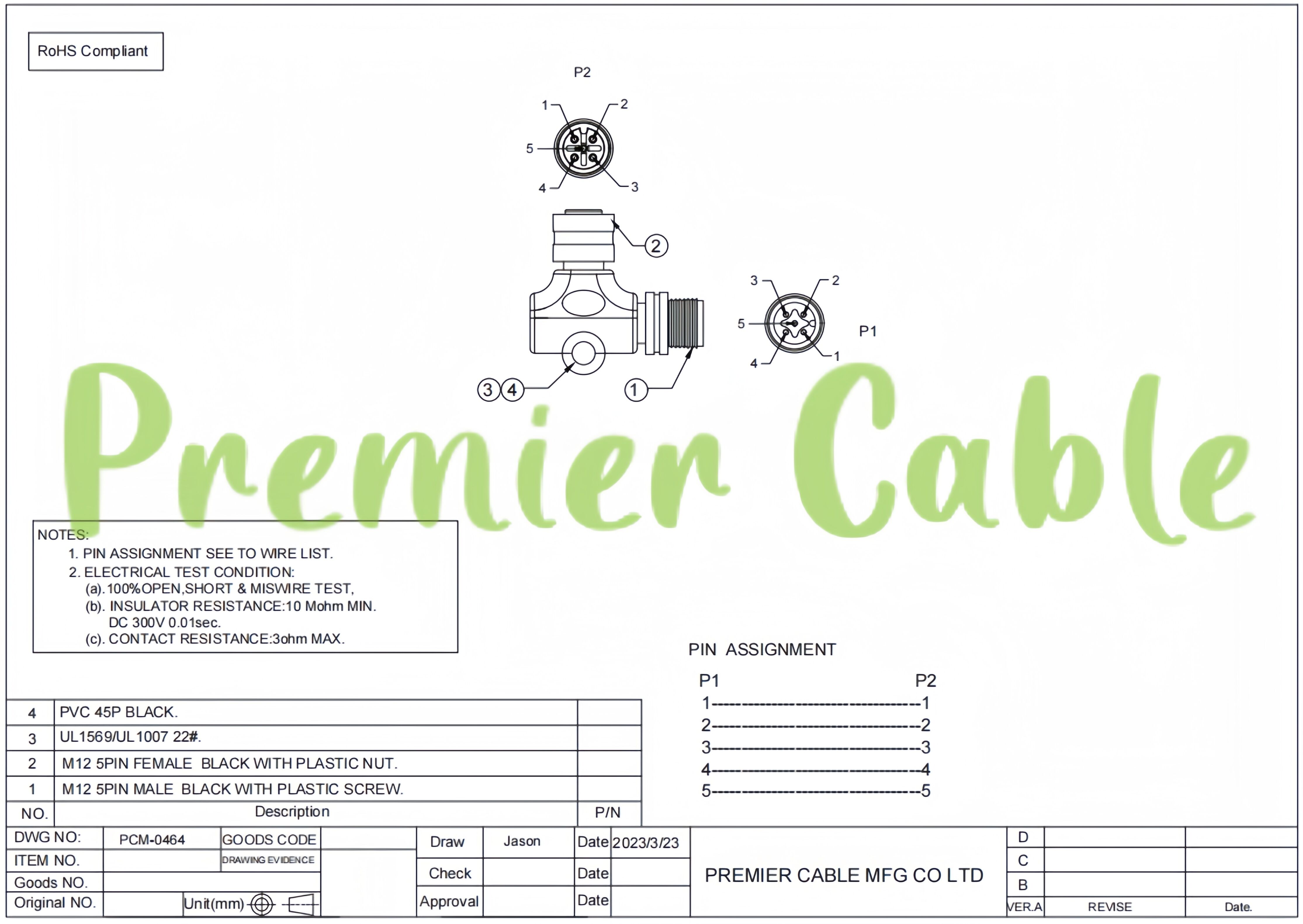 M12 L-Type Right Angle Adapter Micro-Change for NMEA2000 CAN Bus DeviceNet details