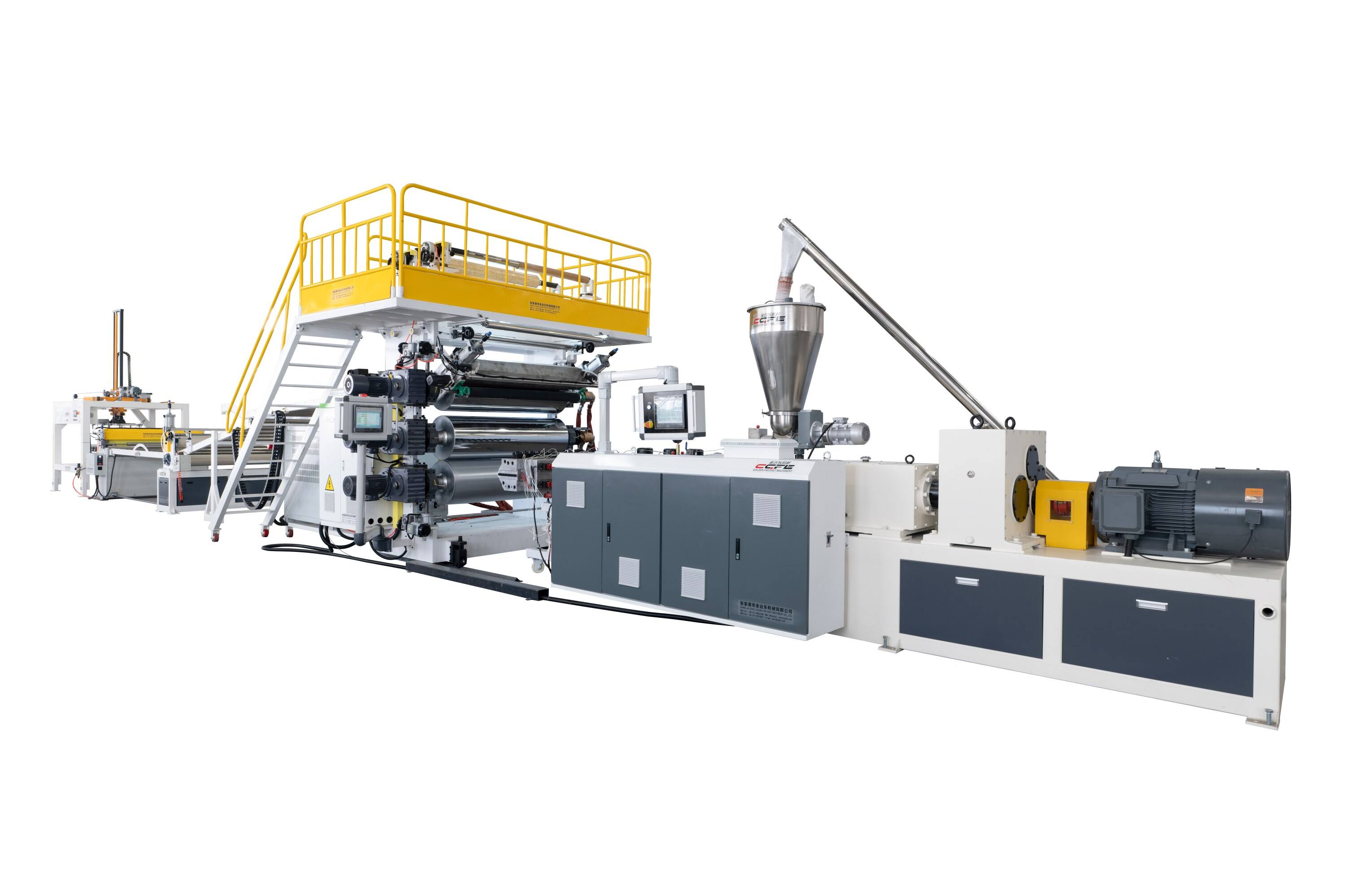 3 roller PVC marble sheet production line