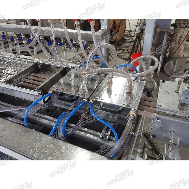 PVC corner profile production line (conical twin screw)