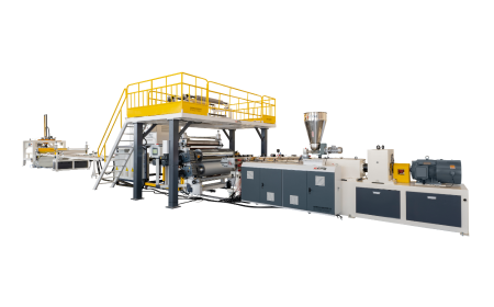 4 rollers PVC marble sheet production line