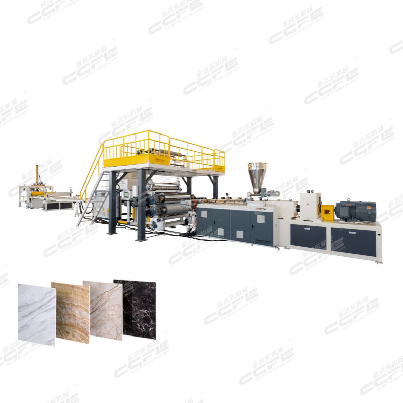 PVC marble sheet production line (4 rollers)
