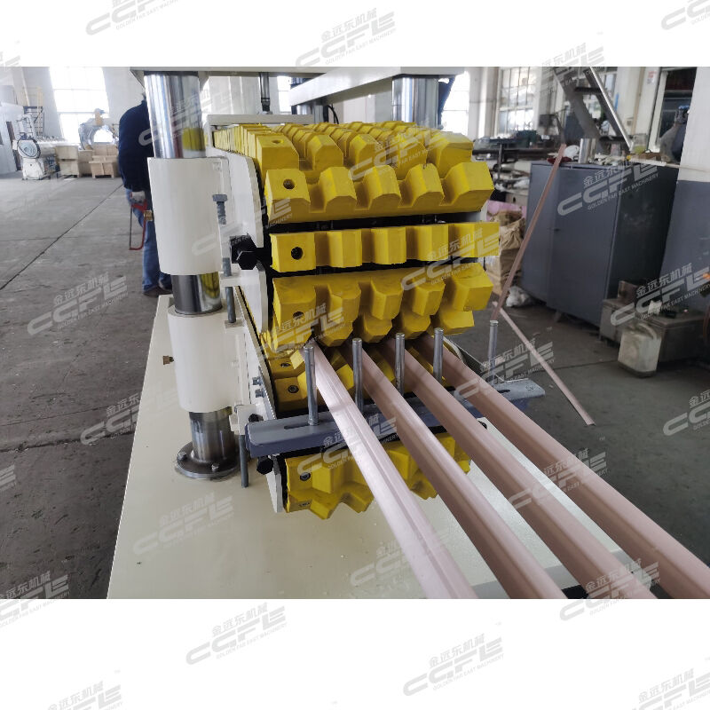 PVC corner profile production line (conical twin screw)