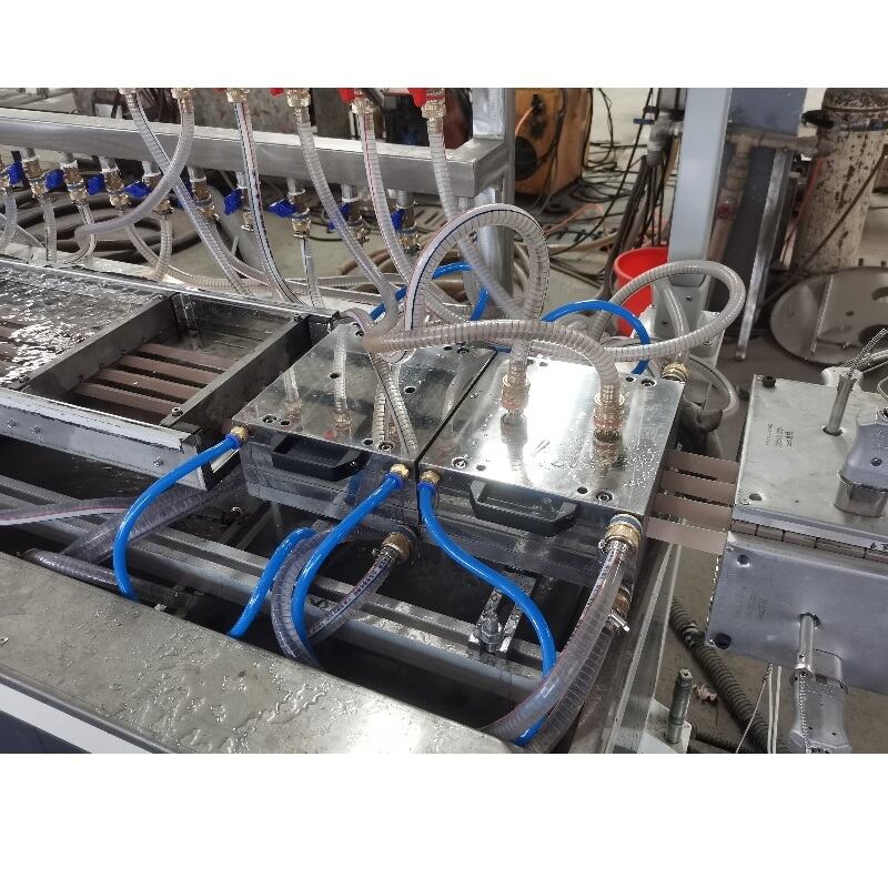 PVC corner profile production line (conical twin screw)