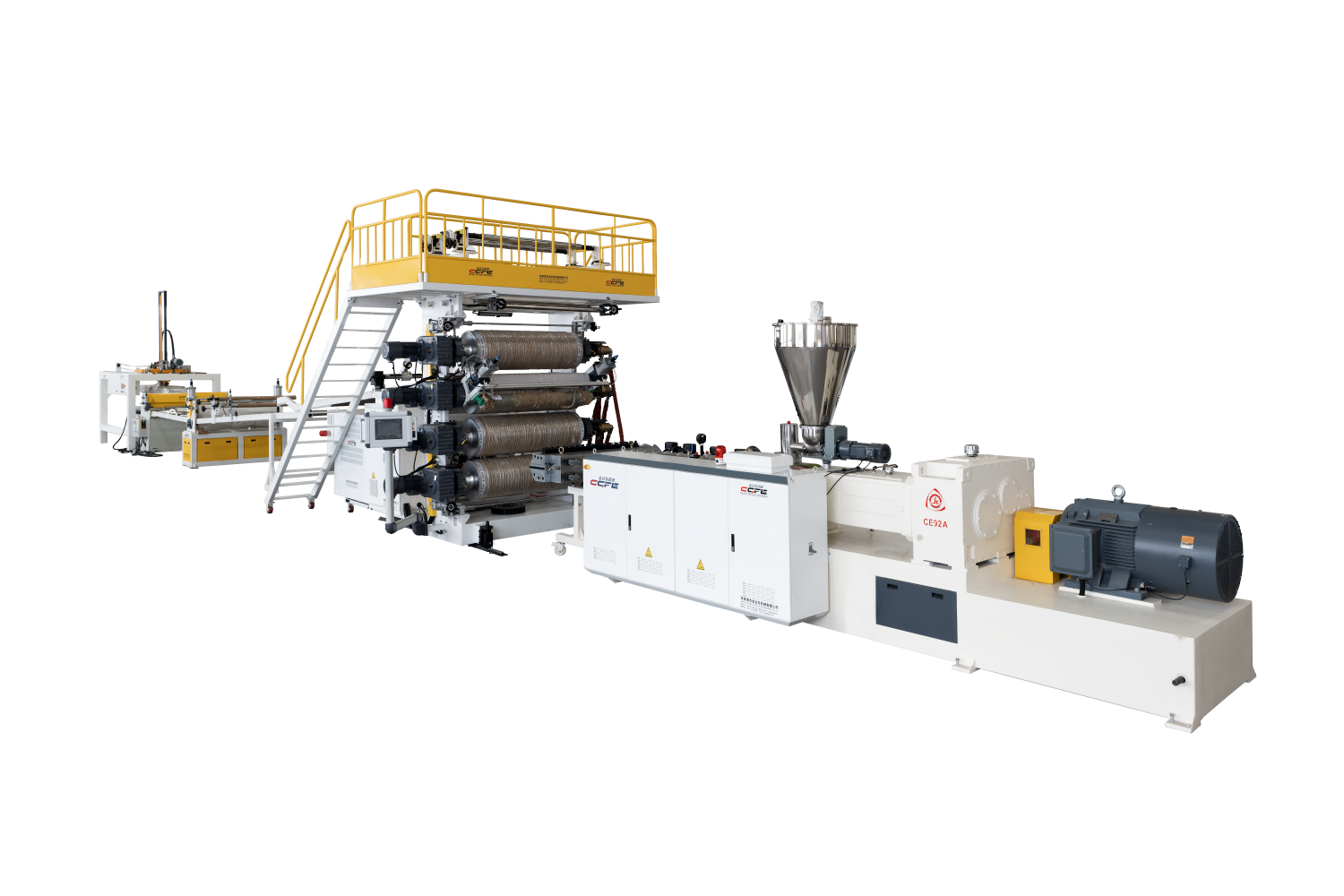 4 rollers (vertical type) PVC marble sheet production line