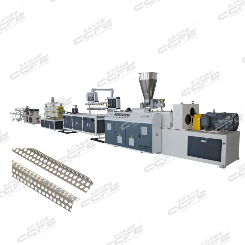 PVC corner profile production line (conical twin screw)
